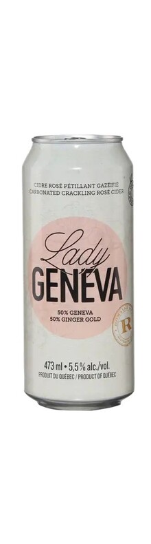 Lady Geneva cidre ros&eacute; p&eacute;tillant gaz&eacute;ifi&eacute; 